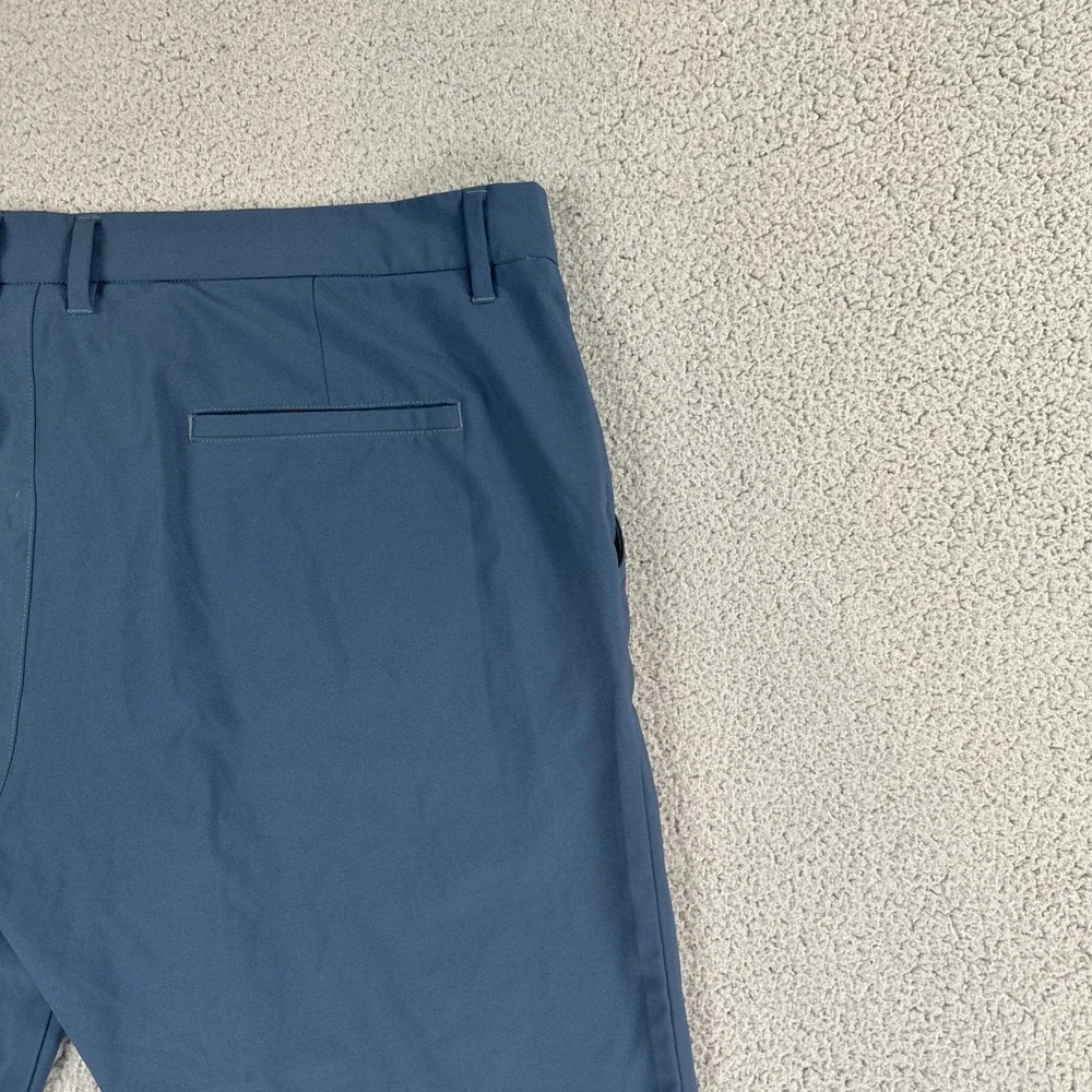 Primo Golf Pants Men 40 Short Blue Jogger Performance Tapered Stretch Ankle Zip